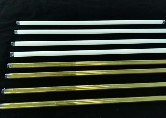 China PECVD fundiu o OD o tubo de vidro de quartzo de 30 milímetros coberto com a fibra branca/do amarelo 3M usada na indústria solar revestida fornecedor