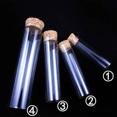China Tubo de ensaio de quartzo do laboratório, tubo de ensaio do vidro de silicone 250ml com tomada fornecedor
