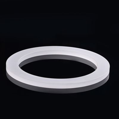 China Flange leitosa de quartzo fundido, anel opaco estável térmico do vidro de quartzo fornecedor