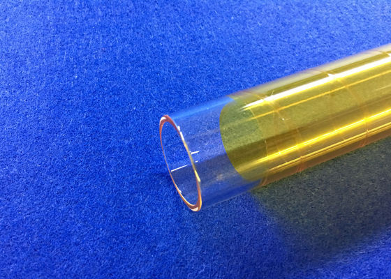China PECVD fundiu o OD o tubo de vidro de quartzo de 30 milímetros coberto com a fibra amarela de 3M usada na indústria de Photocoltaic revestida fornecedor