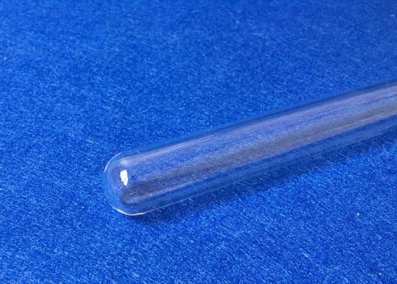 Círculo de tubo de ensaio transparente do vidro de quartzo fundido/parte inferior lisa opcional fornecedor