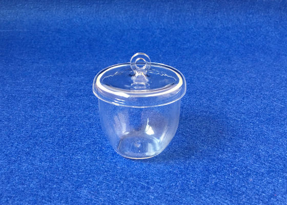Cadinho do vidro de quartzo transparente com os vários volumes da tampa opcionais fornecedor