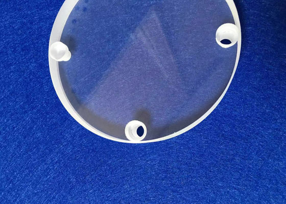 Disco redondo furado do vidro de silicone/disco quartzo fundido personalizado com furos fornecedor