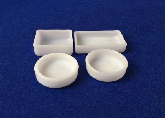 O deslizamento translúcido moldou o cadinho de quartzo, cadinho feito sob encomenda do silicone do tamanho/forma fornecedor