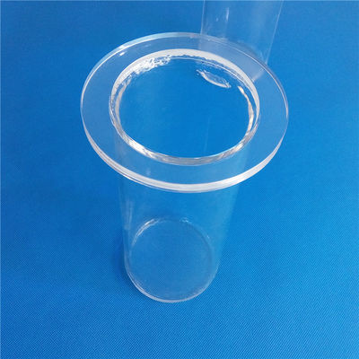 Flange personalizada de quartzo da pureza alta para o tubo de vidro de silicone fornecedor