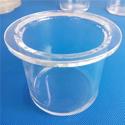 Flange personalizada de quartzo da pureza alta para o tubo de vidro de silicone fornecedor