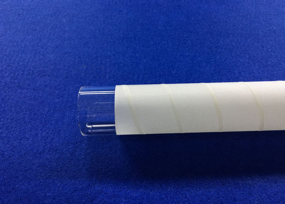 PECVD fundiu o OD o tubo de vidro de quartzo de 30 milímetros com a fibra branca de 3M usada na resistência solar da alta temperatura da indústria fornecedor