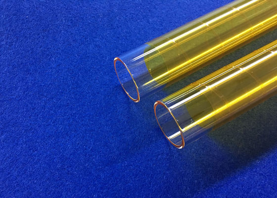PECVD fundiu o OD o tubo de vidro de quartzo de 30 milímetros coberto com a fibra amarela de 3M usada na indústria de Photocoltaic revestida fornecedor