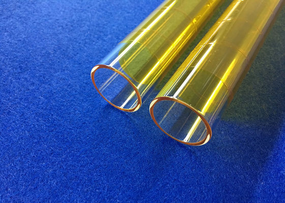 PECVD fundiu o OD o tubo de vidro de quartzo de 30 milímetros coberto com a fibra amarela de 3M usada na indústria de Photocoltaic revestida fornecedor